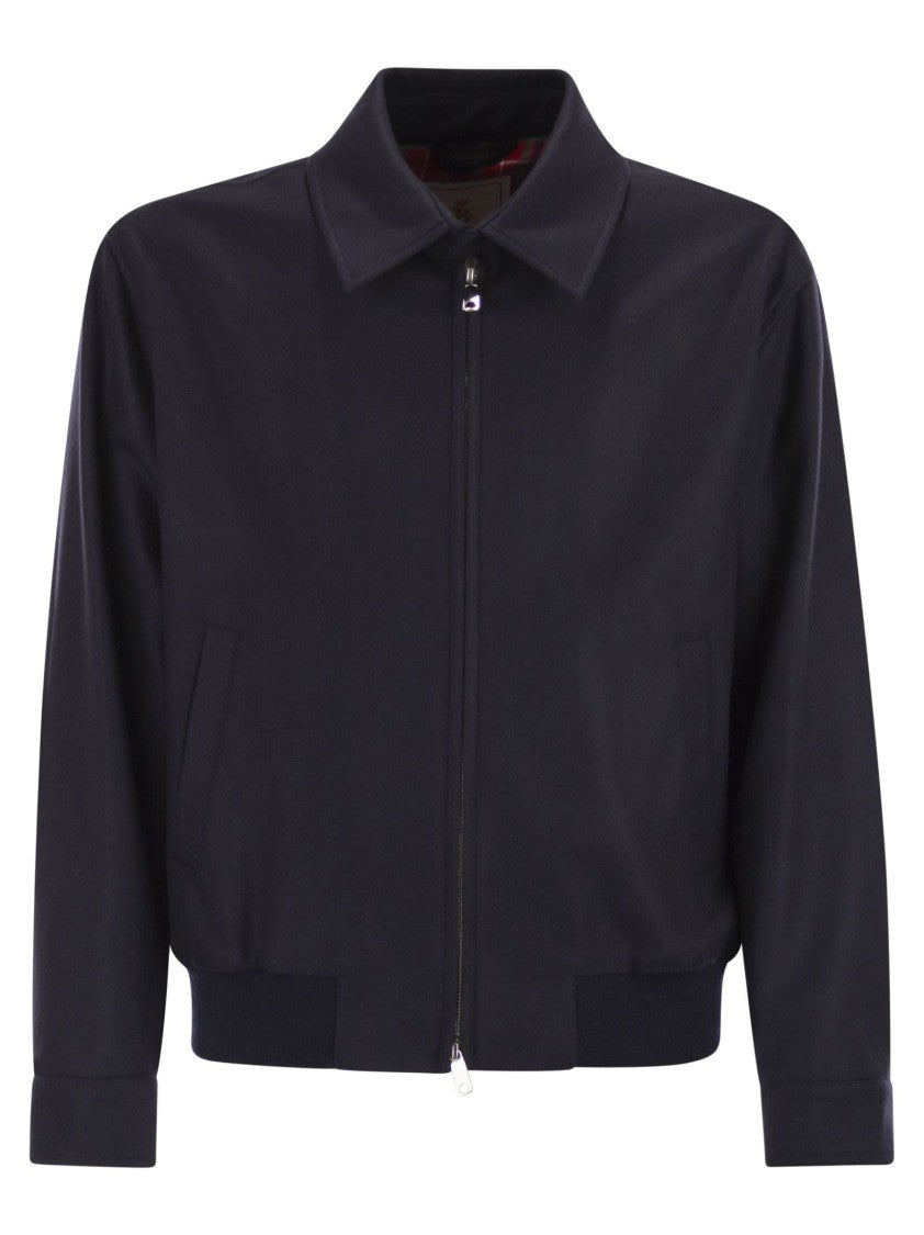 Baracuta G18 Melton - Wool And Cashmere Bomber Jacket