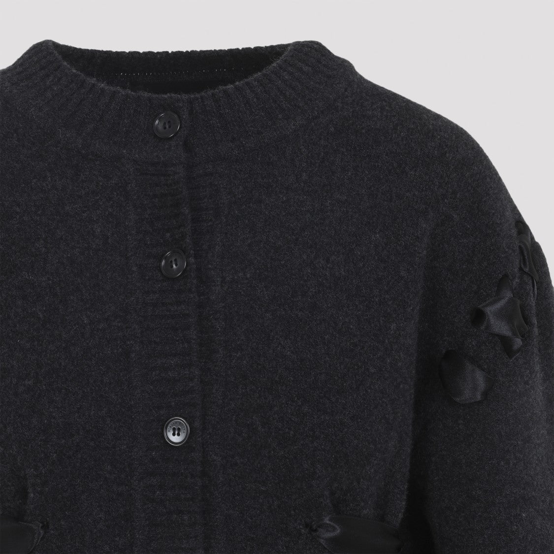 Simone Rocha Sculpted Ribbon Corset Cardigan