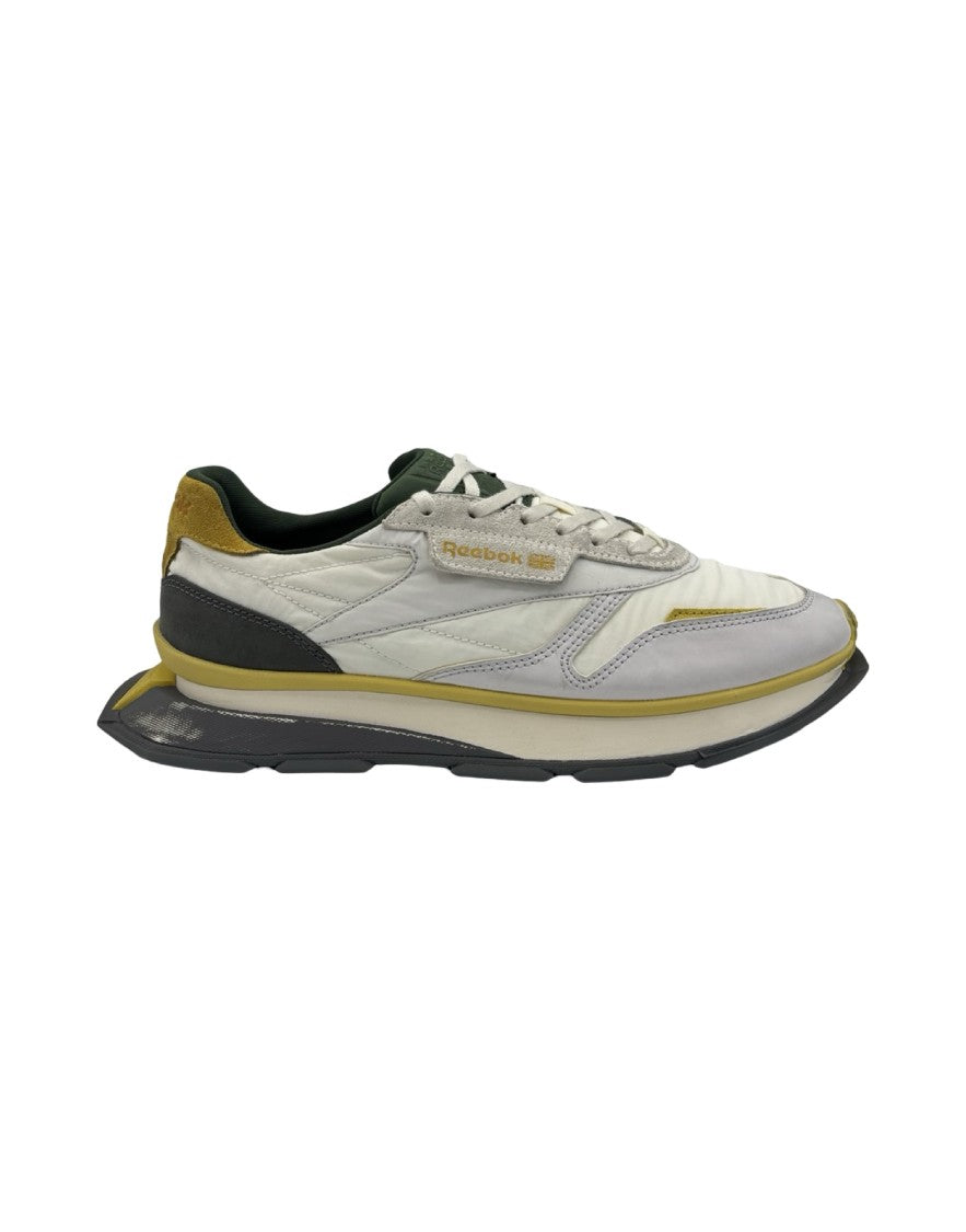 Reebok Classic Leather Ltd Grey/Yellow Sport Nylon Sneakers