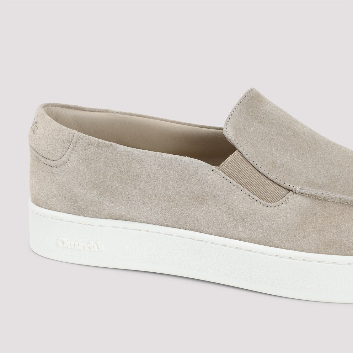 Church's Beige Suede Calf Leather Longton 2 Loafers