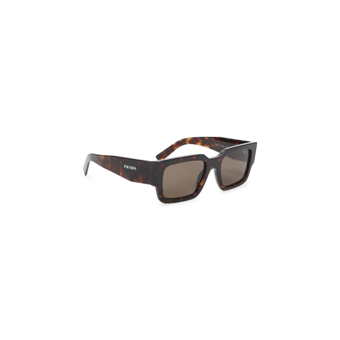 Prada Squared Tortoiseshell Acetate Sunglasses With Iconic Logo