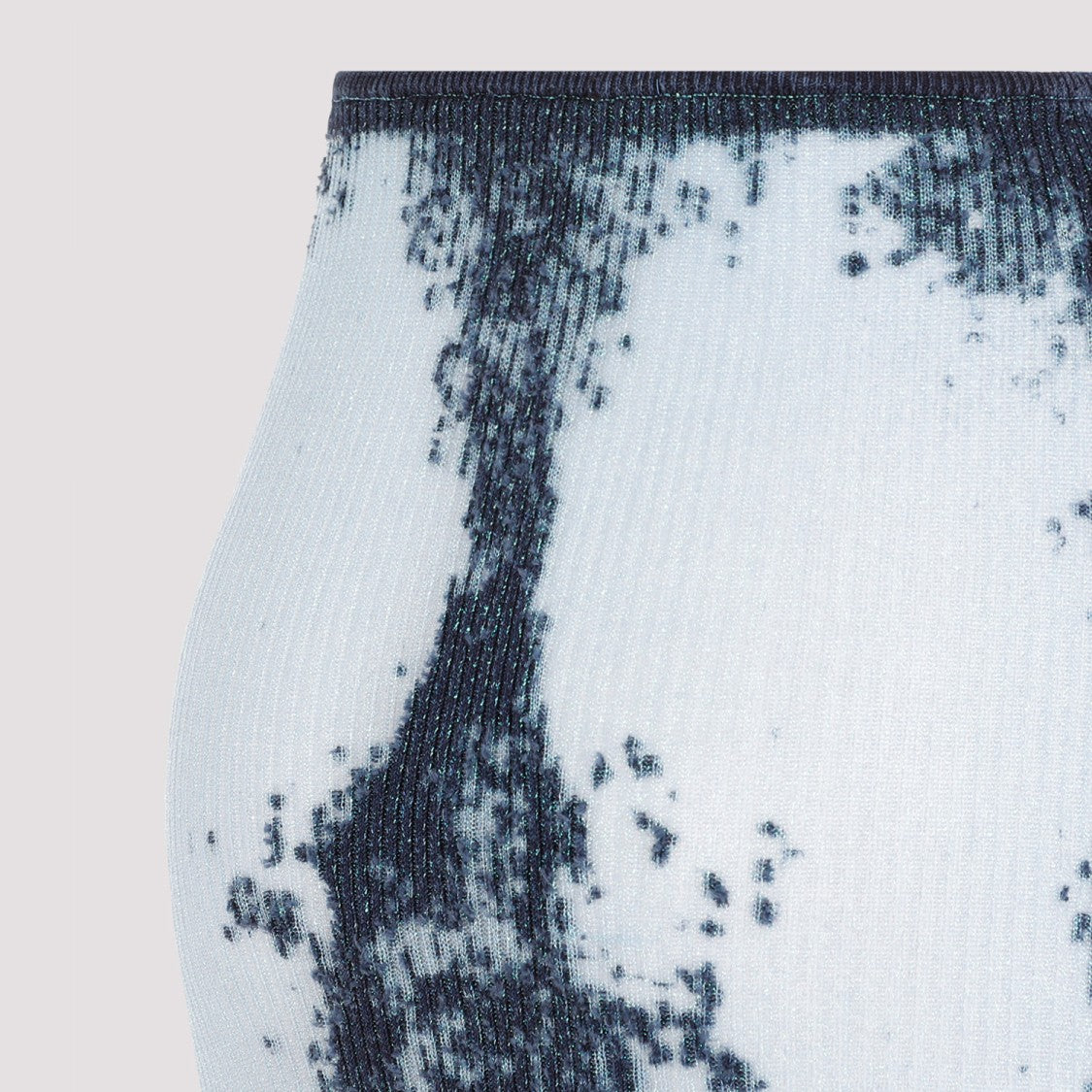 Diesel Midi Skirt In Devoré Metallic Knit