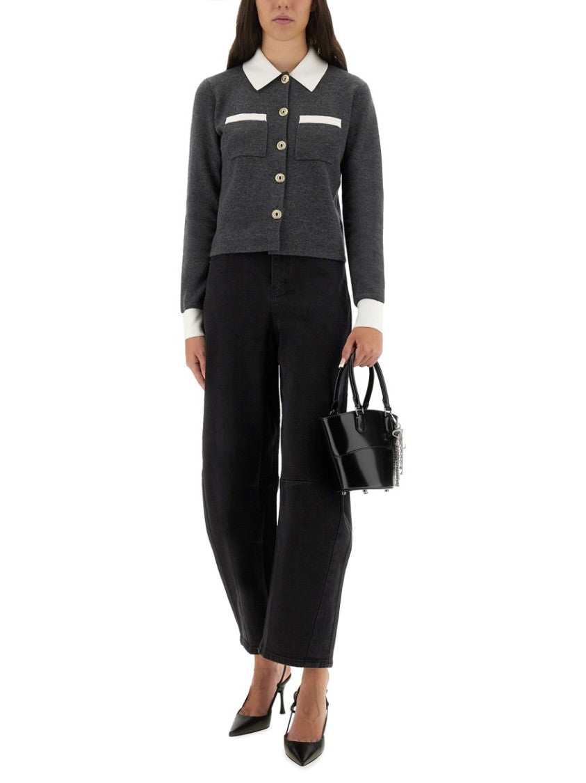 Self-Portrait "Barrel Leg" Jeans