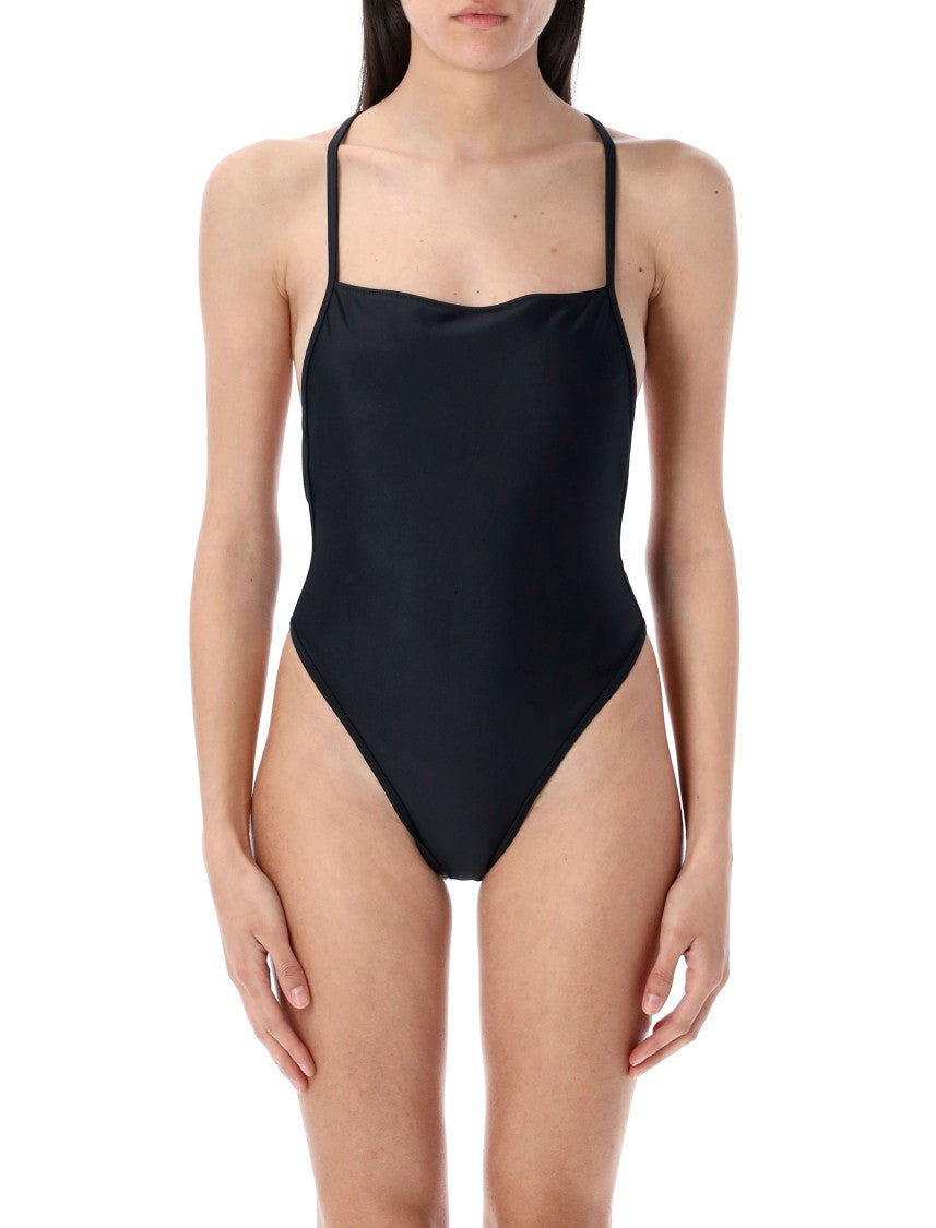 Marine Serre Full Moon Logo One-Piece Swimsuit