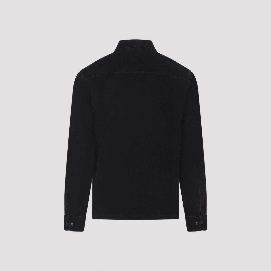C.P. Company Zip-Up Black Shirt Jacket With Classic Collar