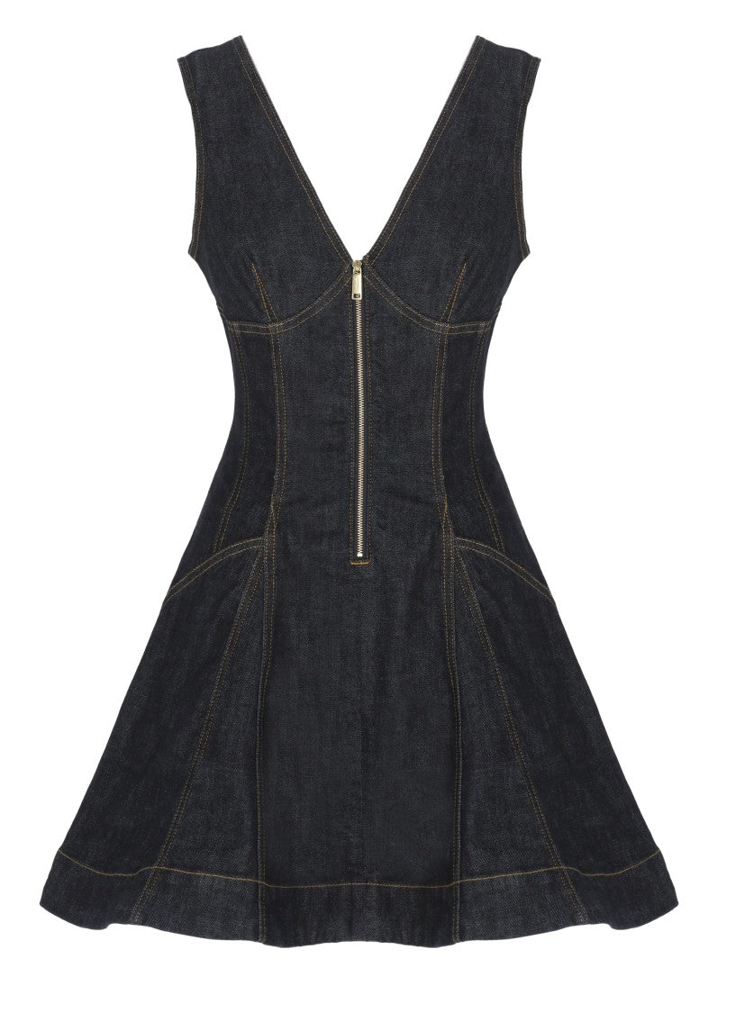 Self-Portrait Indigo Denim Mini Dress