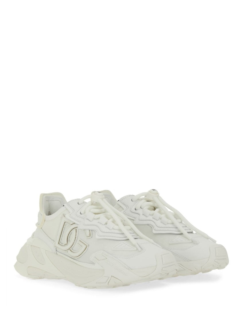 Dolce & Gabbana Chunky Sneakers With Layered Upper And Raised Logo