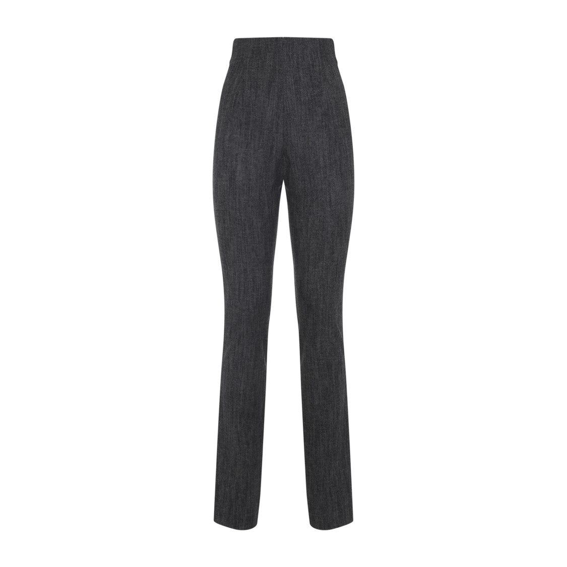 Alberta Ferretti Black Virgin Wool Skinny Pants
