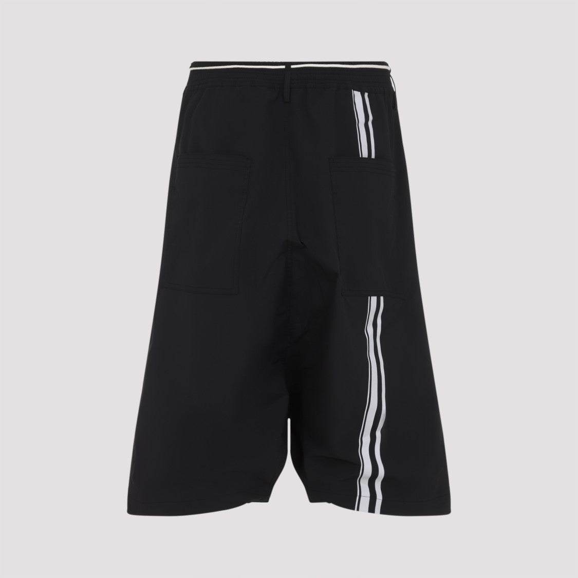 Mordecai Relaxed Fit Black Trousers With Pleats And Drawstring Waist