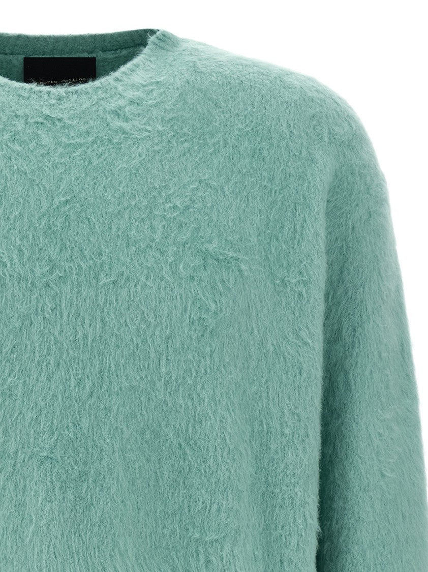 Roberto Collina Shearling Cotton Sweater