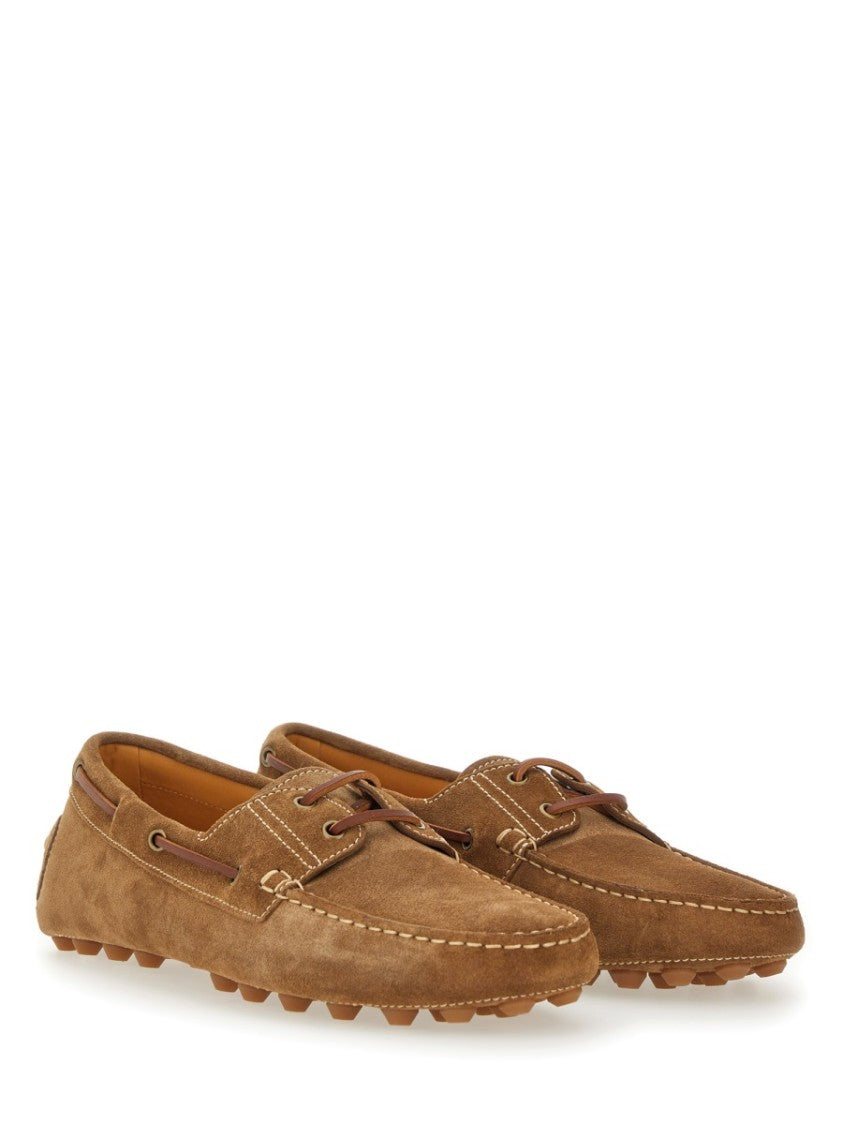 Tod's Brown Calfskin Leather Loafers
