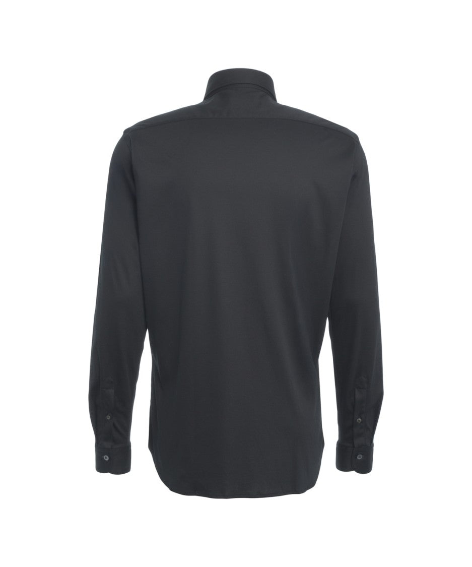 Guglieminotti Timeless Cotton Shirt With Kent Collar And Buttoned Cuffs