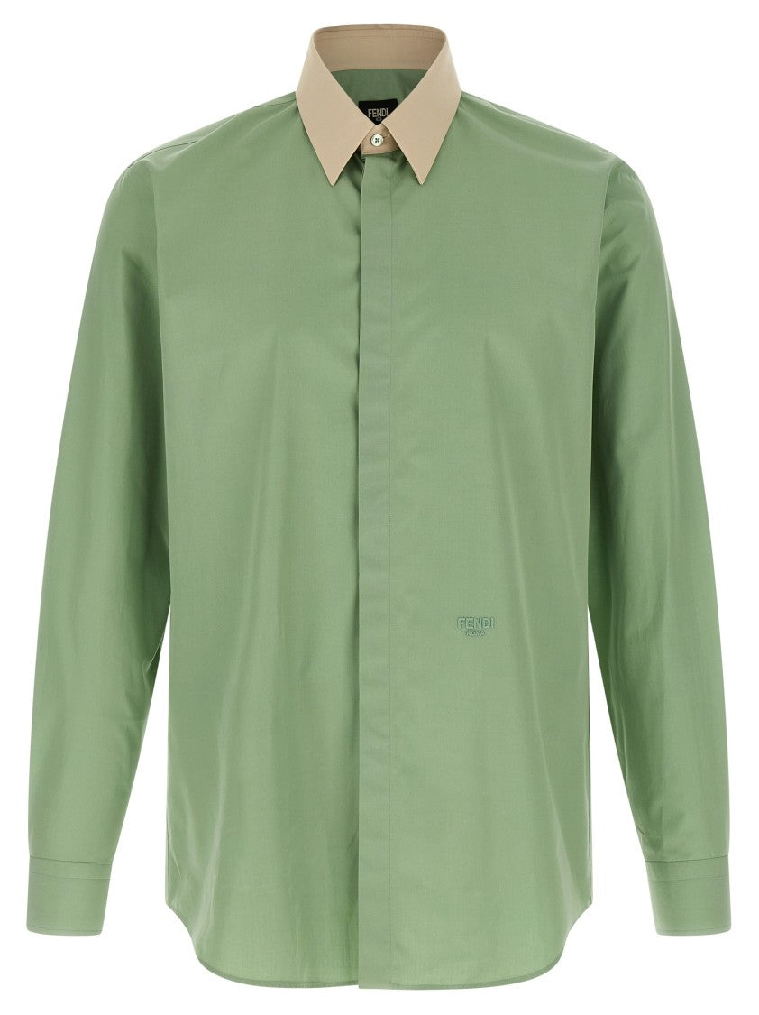 Fendi Contrast Collar Shirt