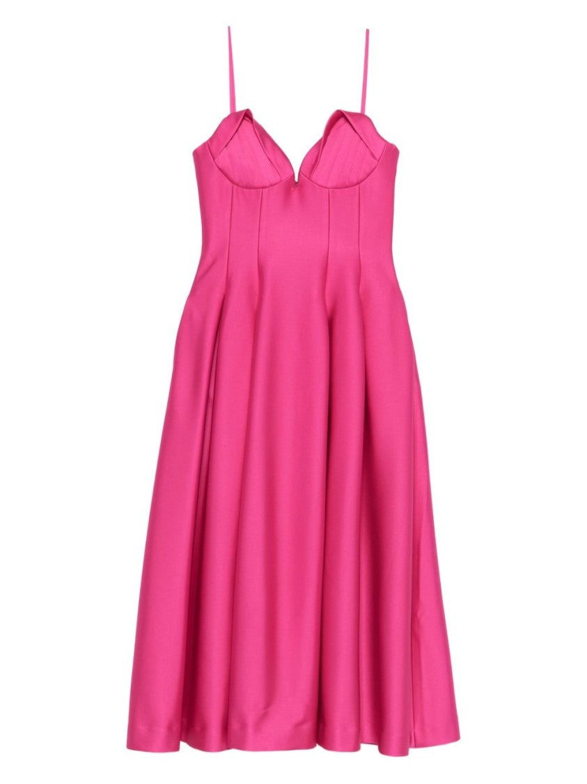 Rebecca Vallace Flared Midi Dress With Structured Cups