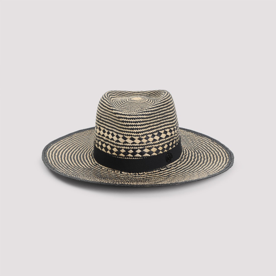 Maison Michel Natural Beige Brisa Charles Bicolor Hat
