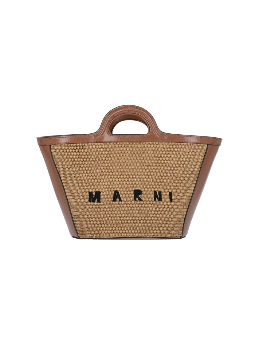 Marni Small "Tropicalia" Tote Bag – Brown