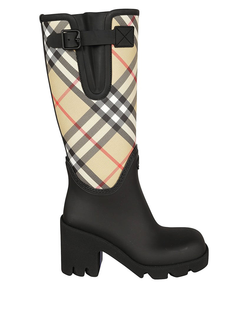 Burberry Canvas And Rubber Boots