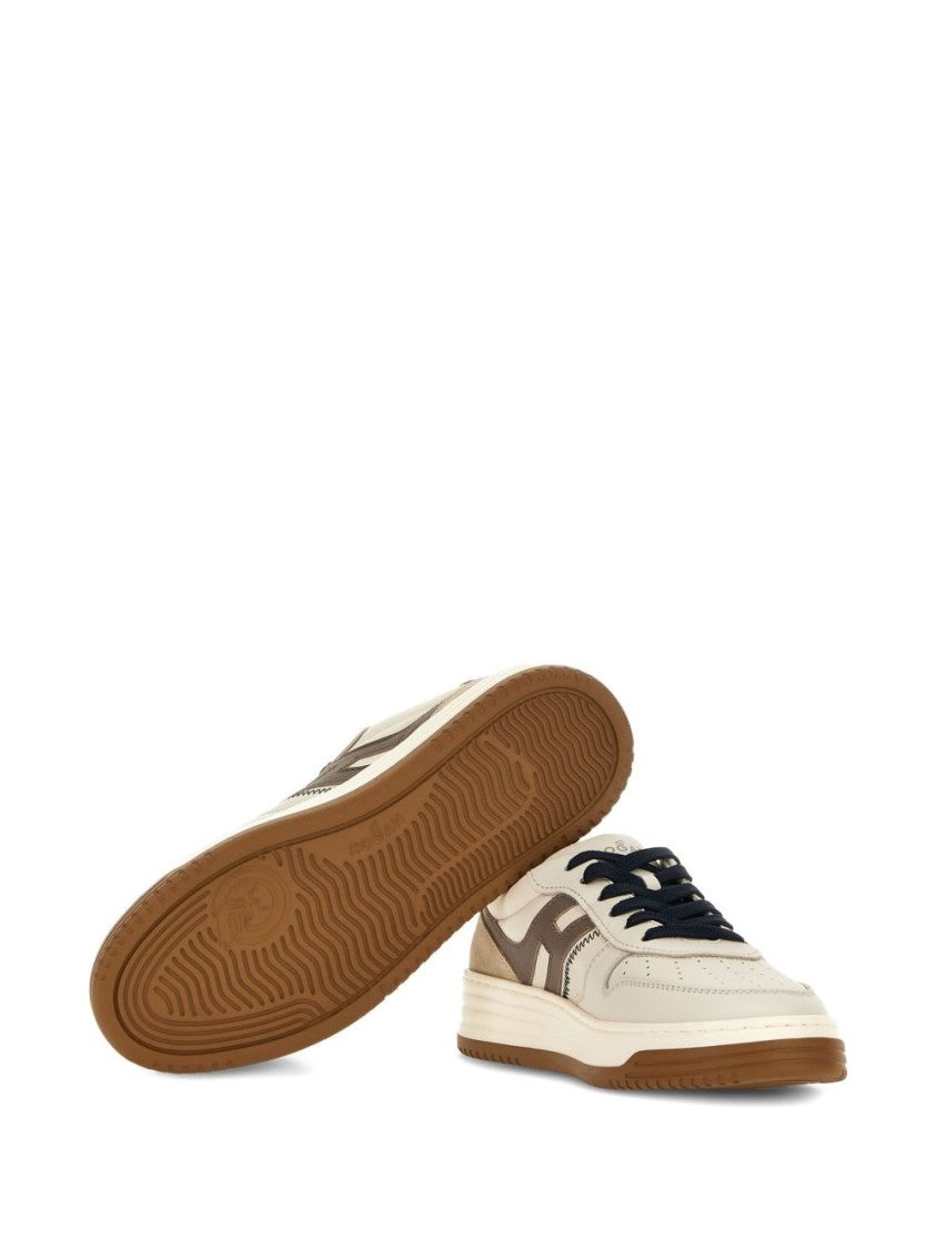 Hogan Beige Leather Sneakers