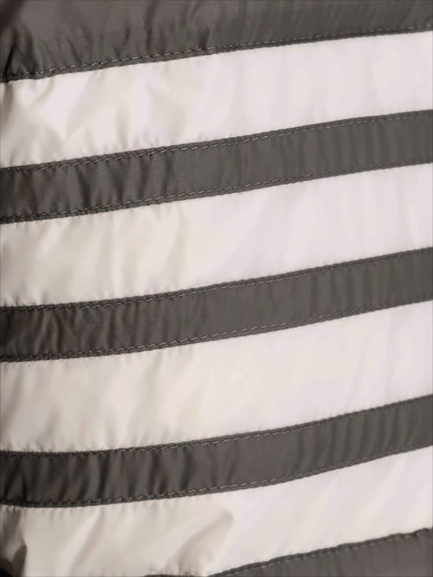 Thom Browne Quilted Padded Jacket With Distinctive Stripe Detail