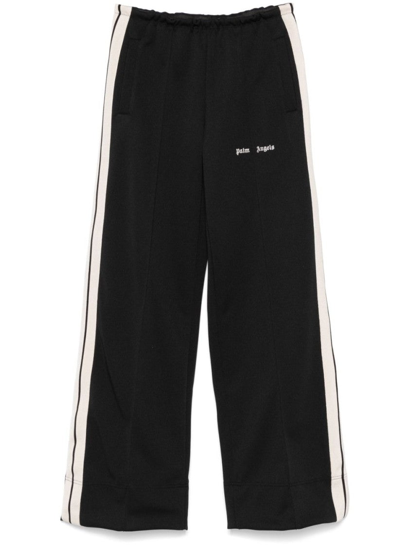 Palm Angels Wide-Leg Trousers With Contrasting Stripe Detail