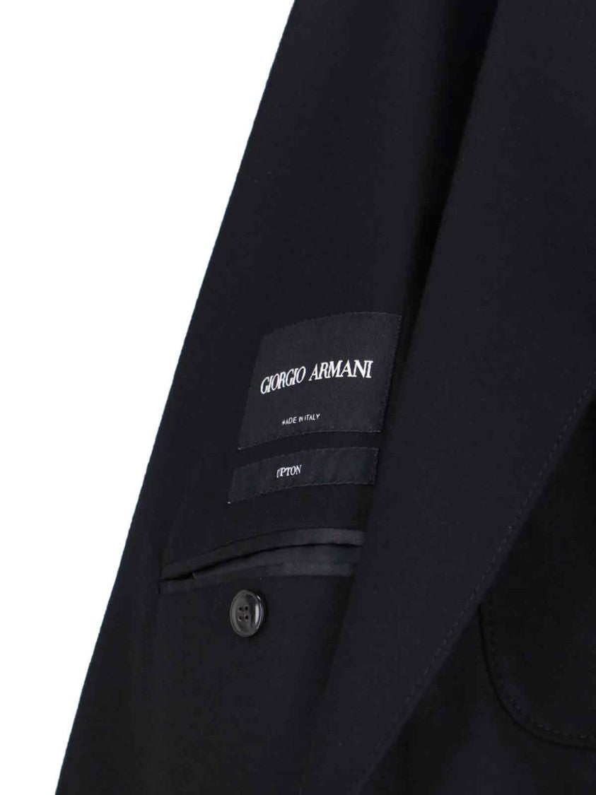 Giorgio Armani Structured Black Jacket With Minimalist Design