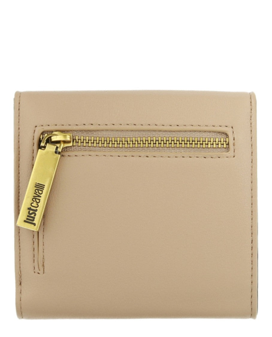 Just Cavalli Logo Plaque Compact Wallet