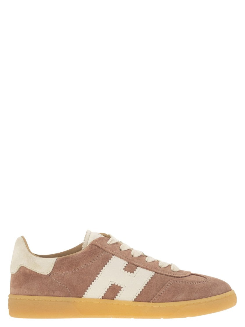 Hogan Retro-Inspired Suede Sneakers With Nappa Leather Accents