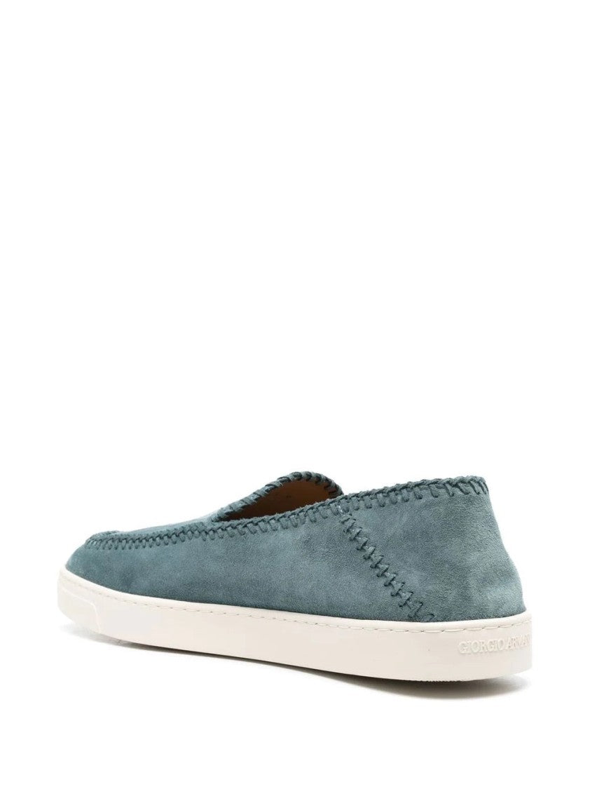 Giorgio Armani Closed Blue Trainers