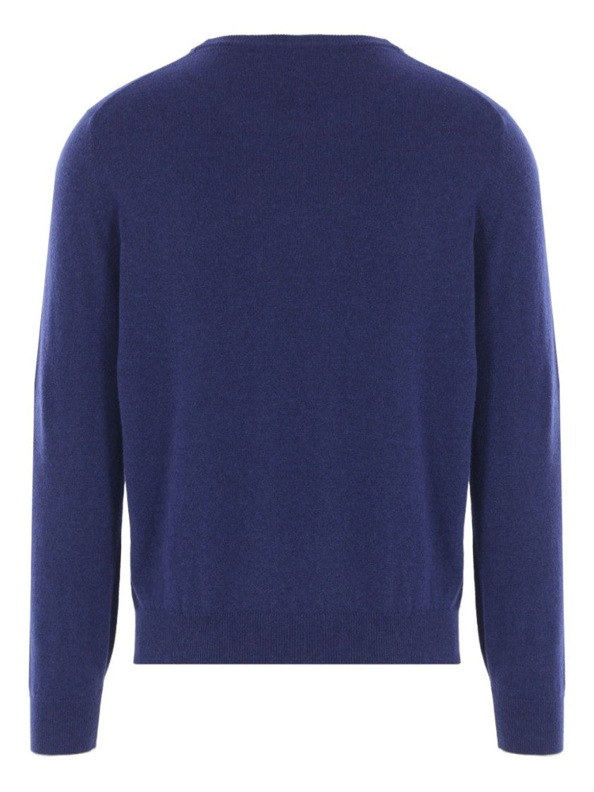 Brunello Cucinelli Crew Neck Cashmere Sweater With Ribbed Edges