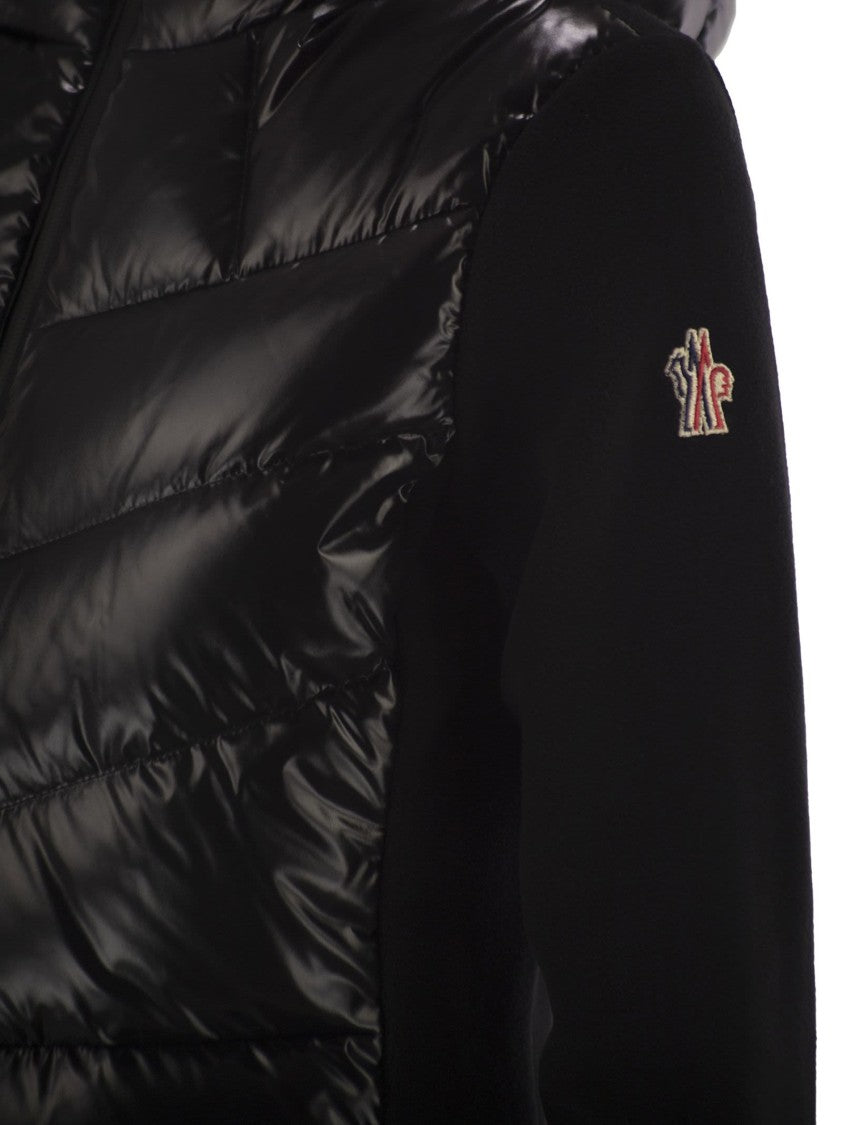 Moncler Grenoble Padded Fleece Sweatshirt With Zip And Hood