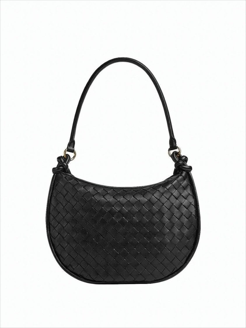 Bottega Veneta Curved Black Shoulder Bag