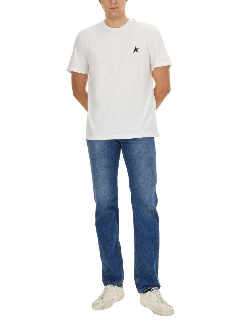 Golden Goose Crew-Neck T-Shirt With Minimalist Logo Detail