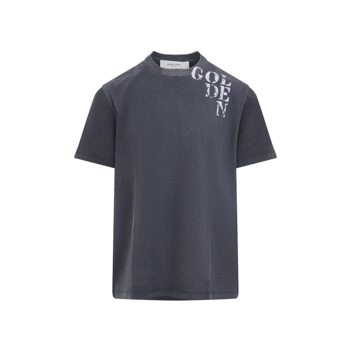 Golden Goose Washed Charcoal Grey Cotton T-Shirt