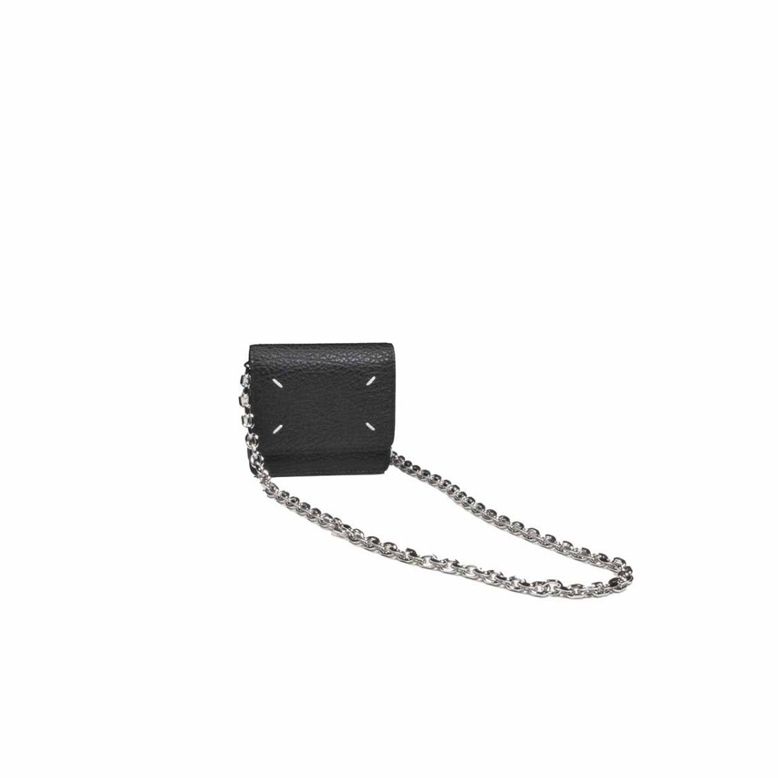 Maison Margiela Compact Square Wallet In Textured Bovine Leather