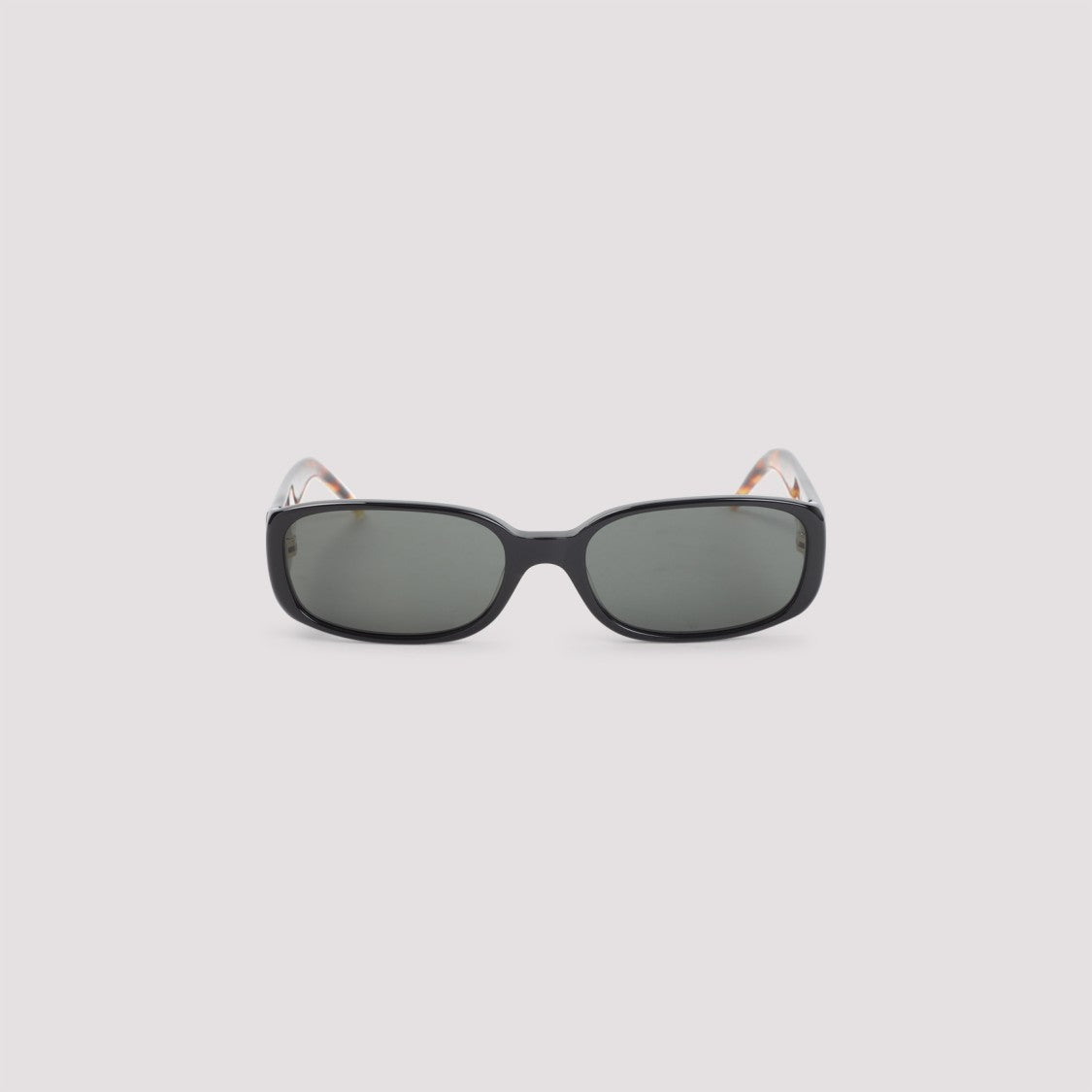 Casablanca Oval Stripe Black Acetate Sunglasses