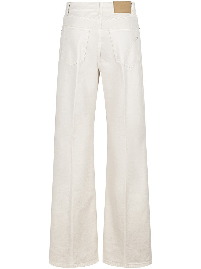 Dondup High-Waisted Wide-Leg Trousers