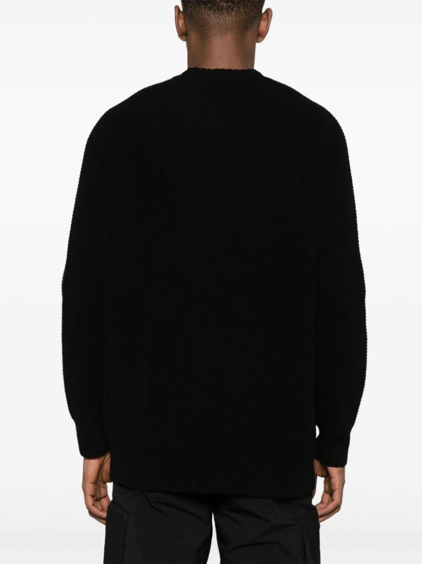 Ten C Relaxed Fit Textured Knit Sweater