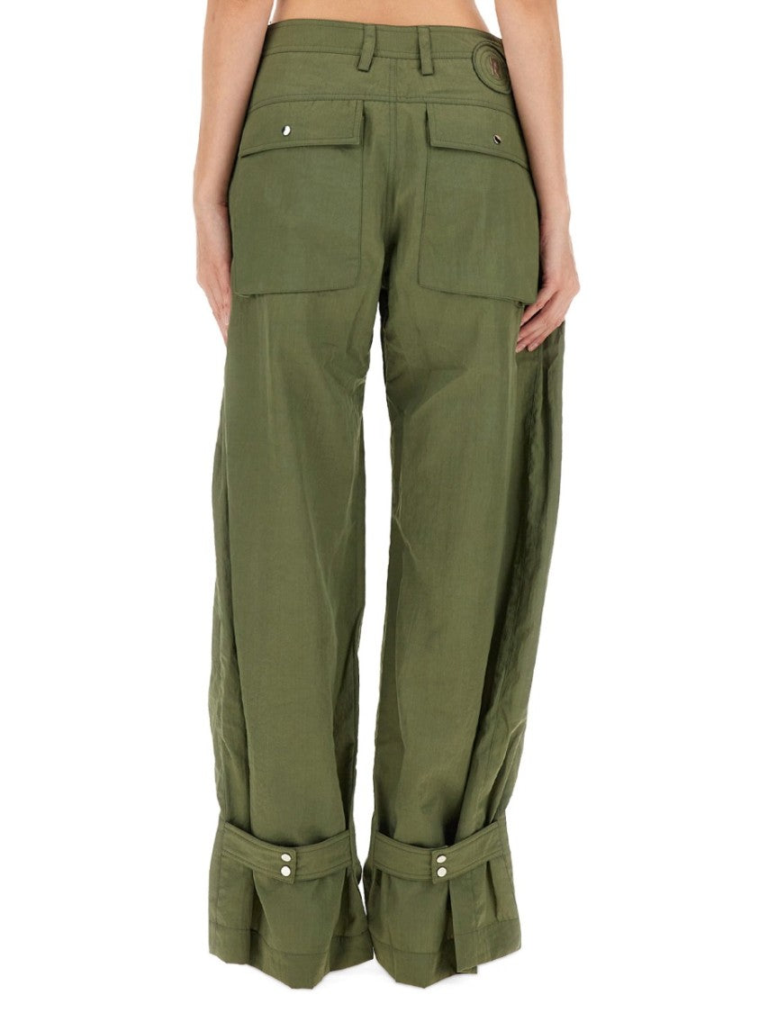 Rabanne Relaxed Wide-Leg Cargo Pants With High Waist And Practical Pockets
