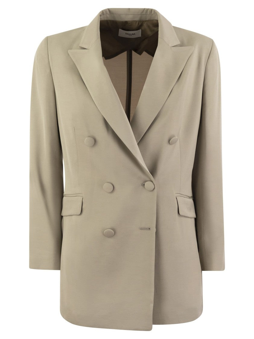 Saulina Anita - Viscose Double-Breasted Blazer