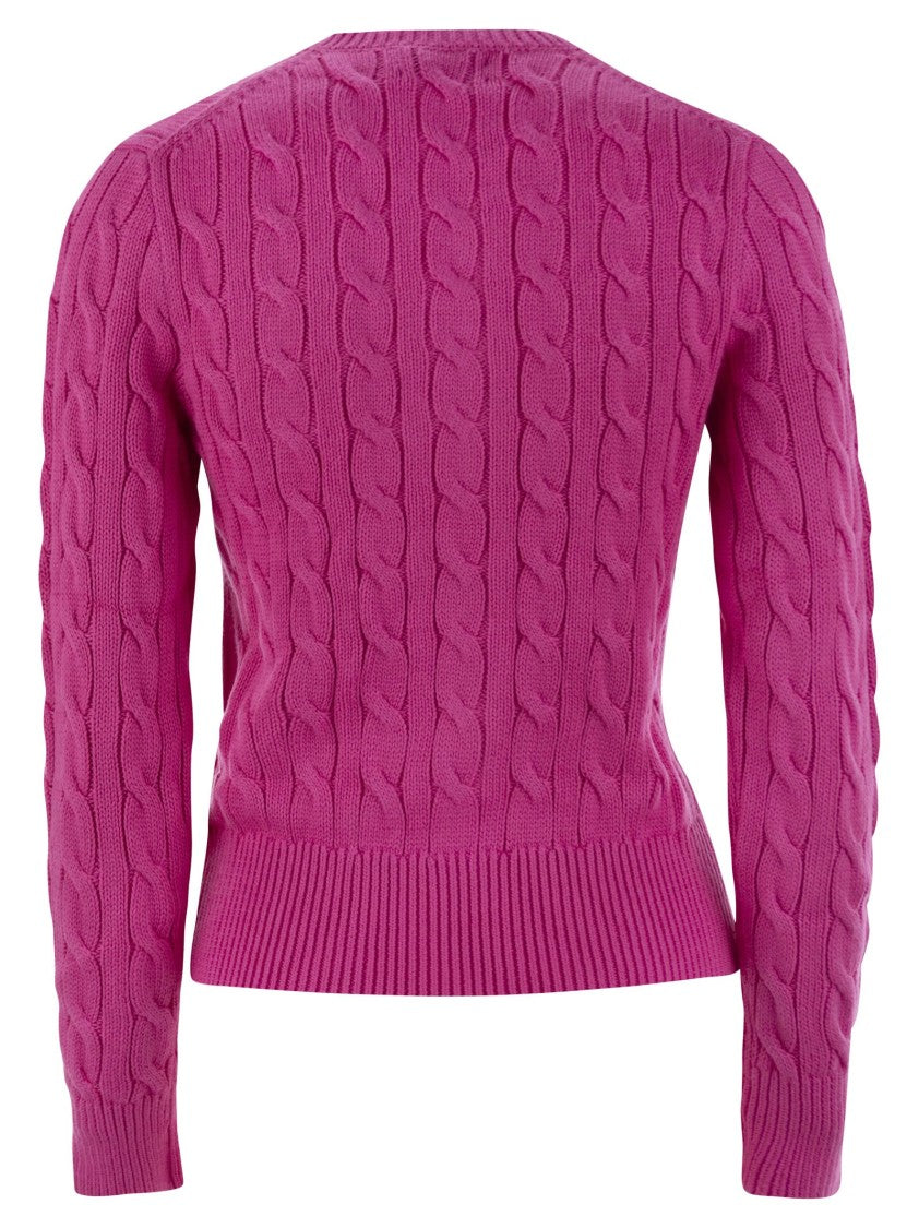 Polo Ralph Lauren Plaited Cardigan With Long Sleeves