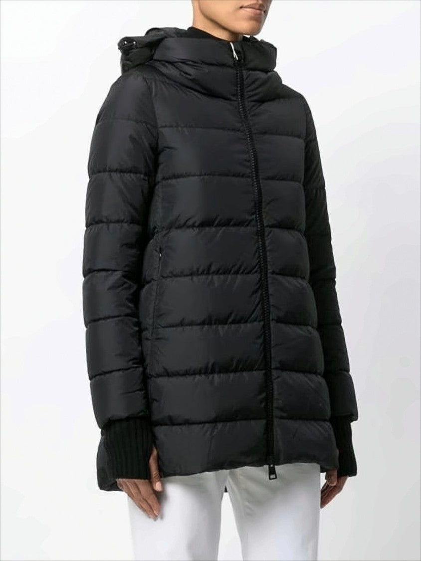 Herno Quilted Padded Jacket With High Collar And Hood