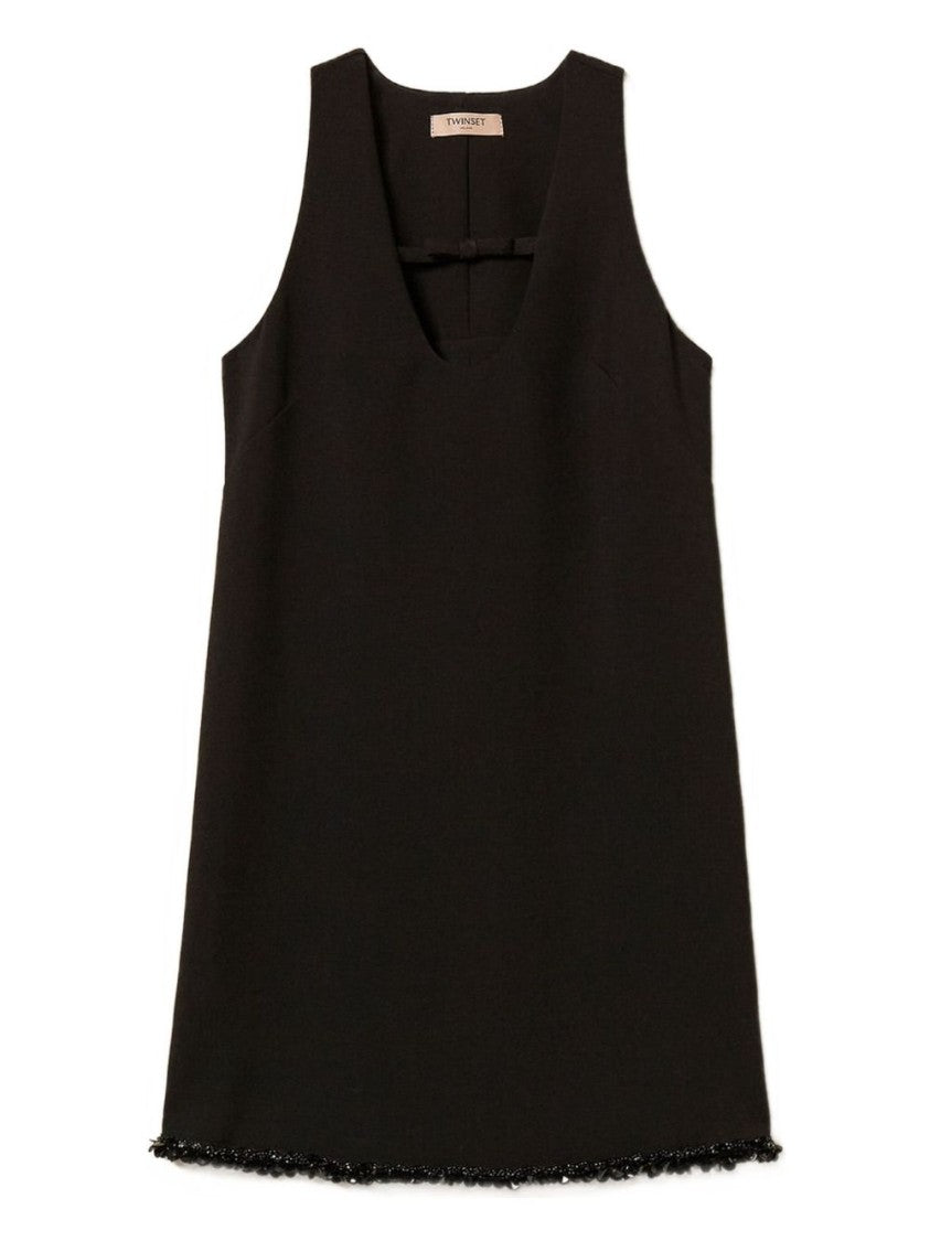 Twin-Set Mini Dress With V-Neckline