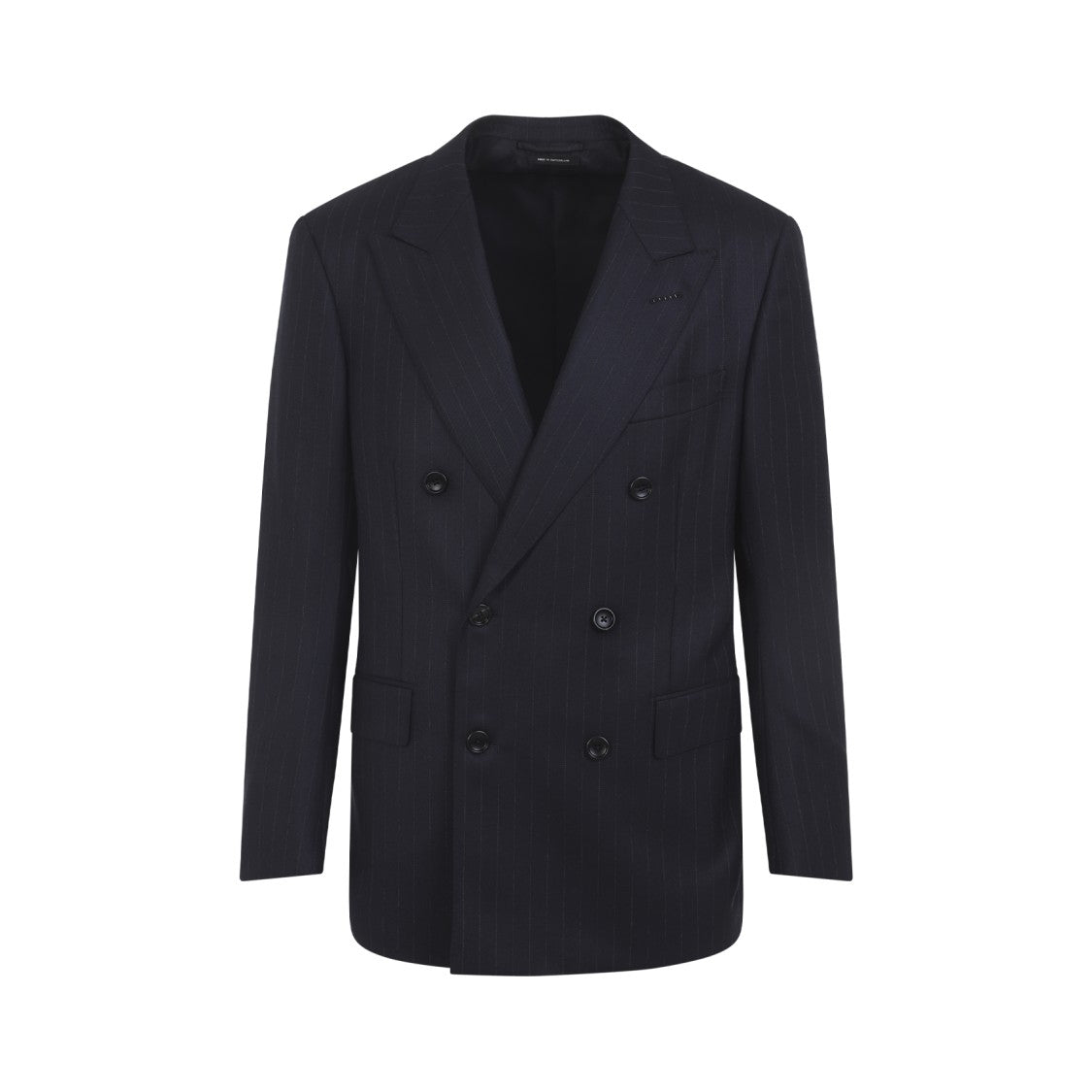 Tom Ford Double-Breasted Wool Blazer With Pinstripe Detail