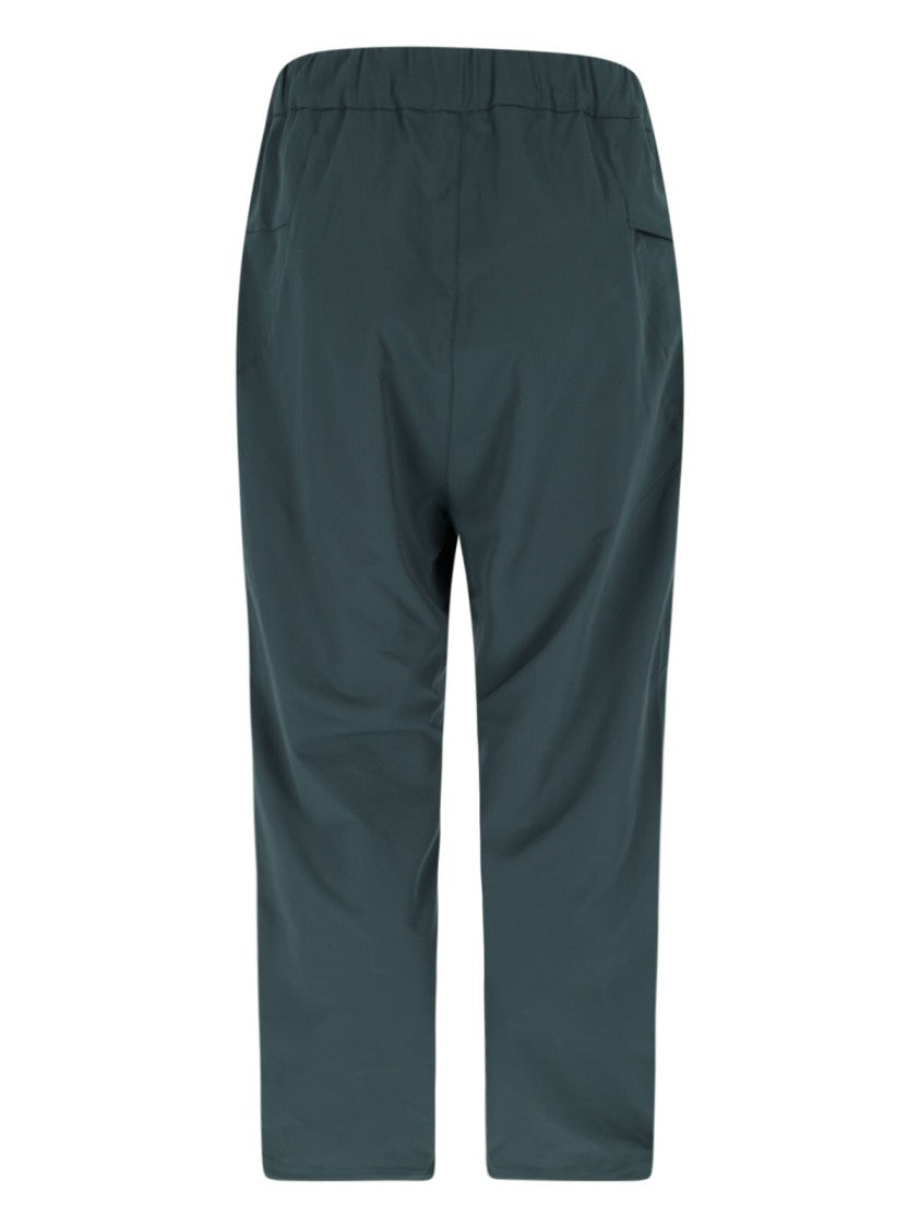 Goldwin Activewear Pants With Elasticized Waistband And Front Pleats