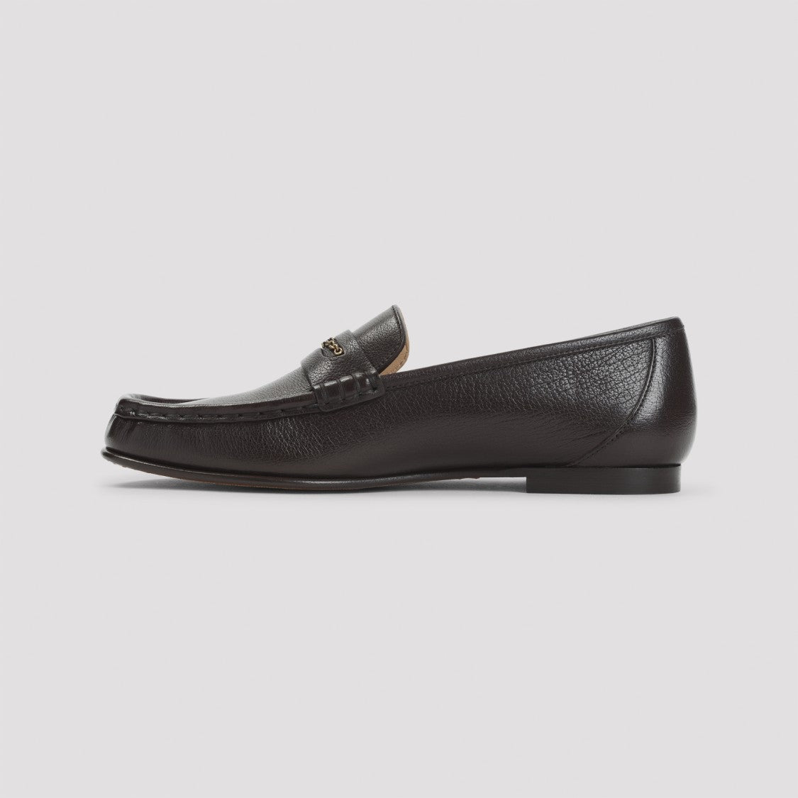 Chloé Black Smooth Leather Loafers