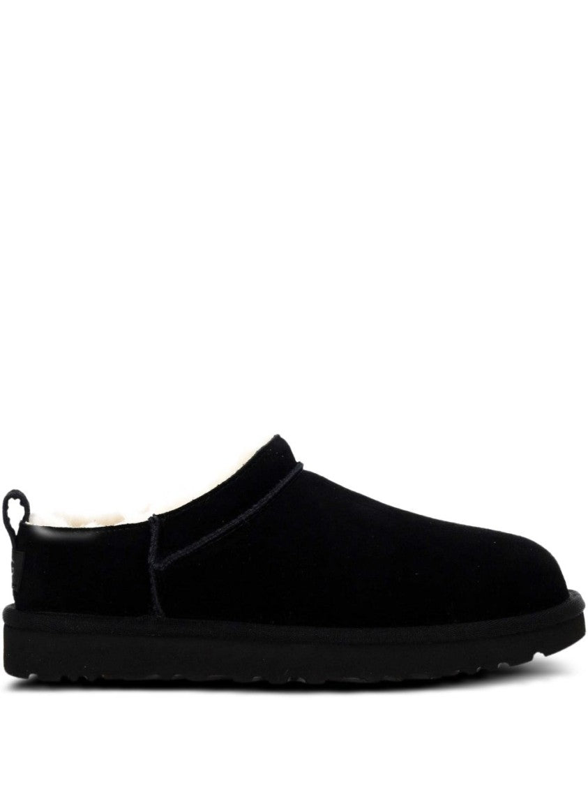 Ugg Suede Slip-On Boots With Shearling Lining