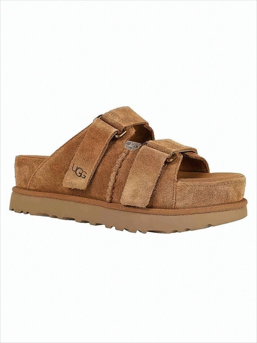 Ugg Suede Slip-On Mules With Adjustable Straps