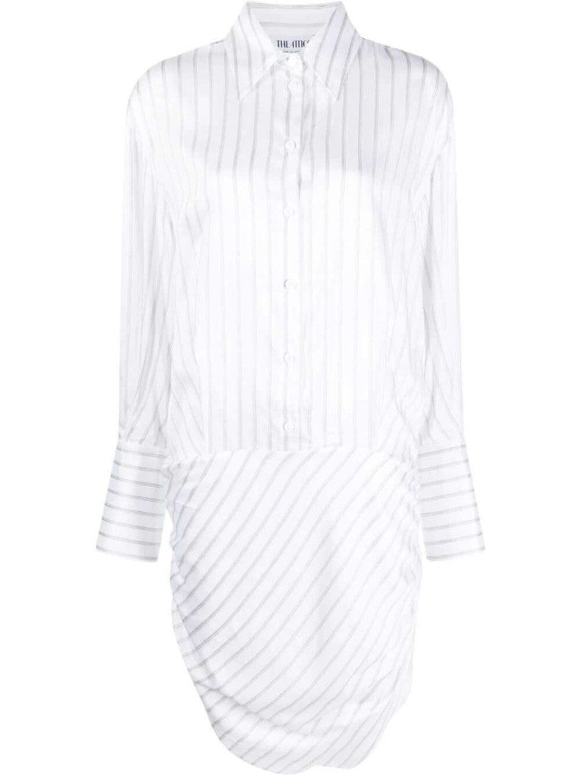 The Attico Hatty Striped Shirtdress