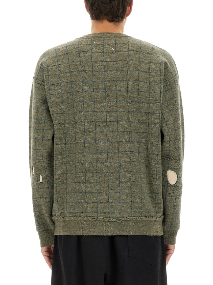 Maison Margiela Relaxed Fit Virgin Wool Sweatshirt