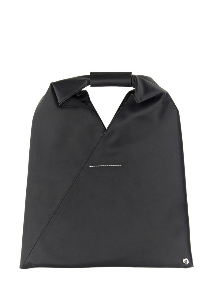 Mm6 By Maison Margiela Small Matte Finish Shoulder Bag With Distinctive V-Shape Opening